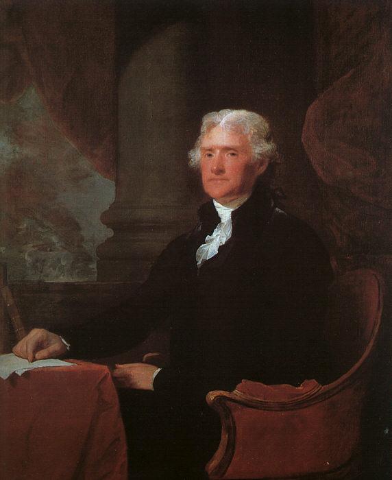Gilbert Charles Stuart Thomas Jefferson Sweden oil painting art